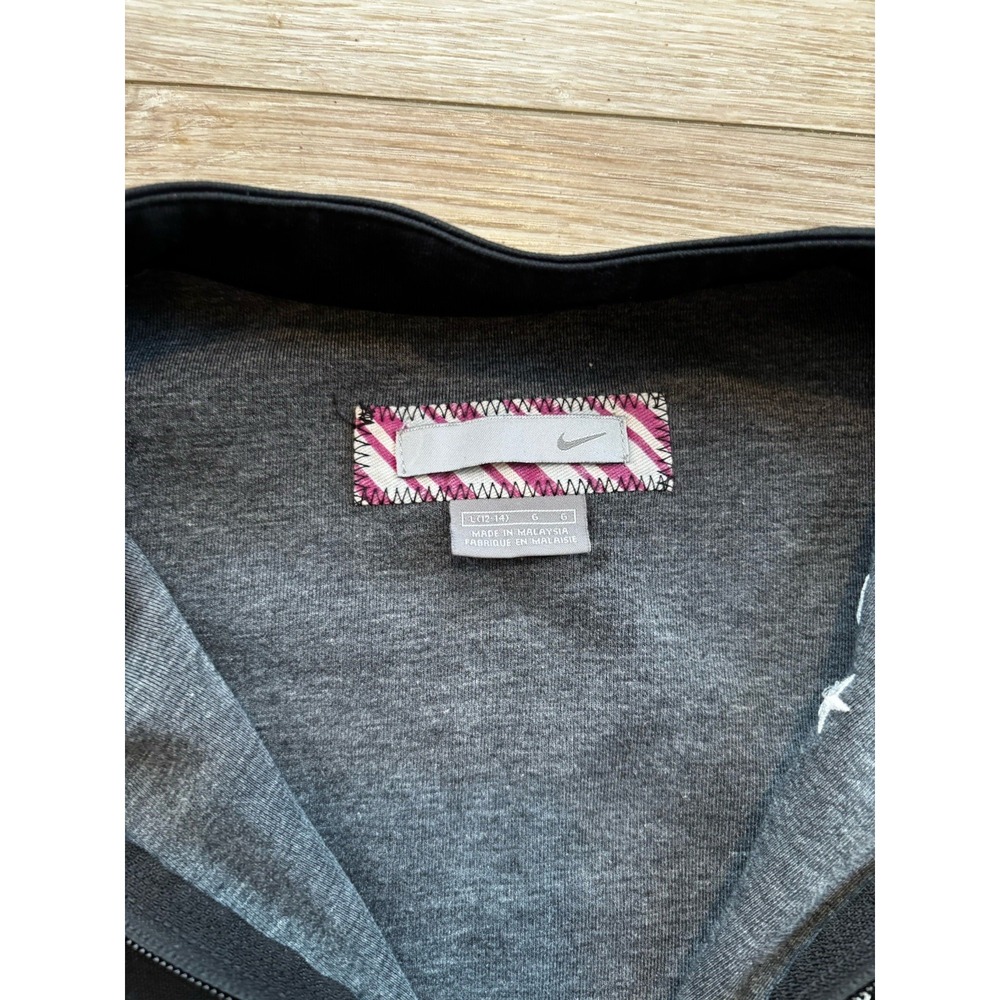 Y2K Nike Track/warm-up Jacket Vintage Athleisure Woman's size Large - Picture 5 of 7